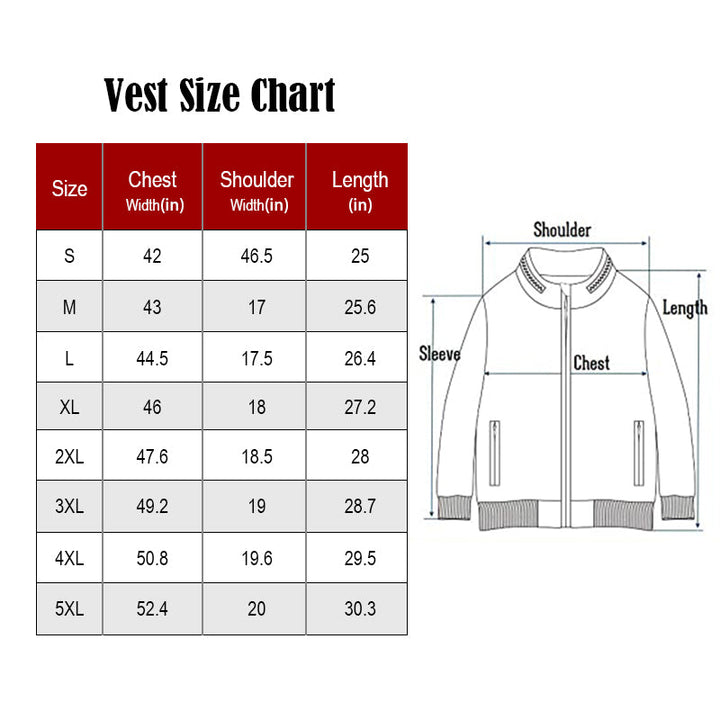 Vest Size Chart