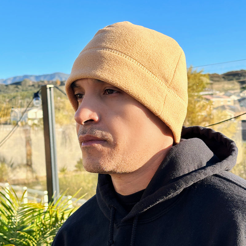 Men's Fleece Beanie Hat For Winter