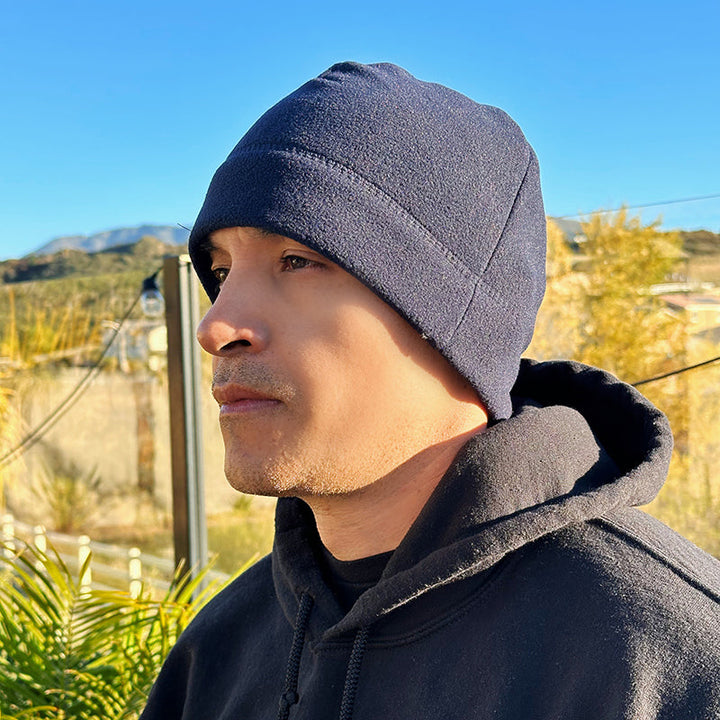 Men's Fleece Beanie Hat For Winter