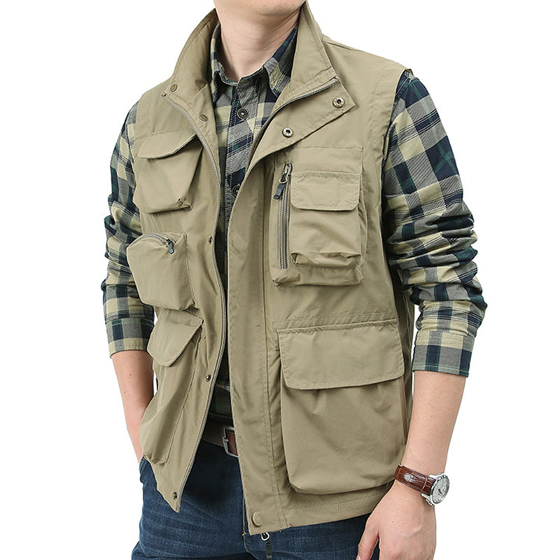 Utility Cargo Vest Brown