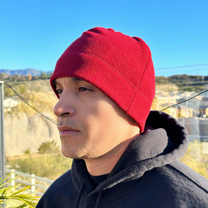 Men's Fleece Beanie Hat For Winter