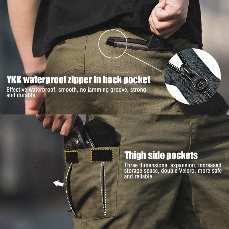 Men's Urban Cargo Pants Waterproof Ripstop Pants