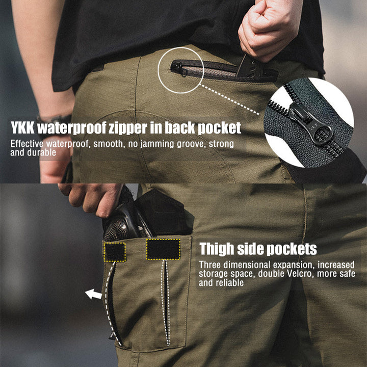Men's Urban Cargo Pants Waterproof Ripstop Pants