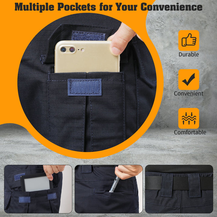 IX8 Outdoor Waterproof Cargo Pants-Navy blue