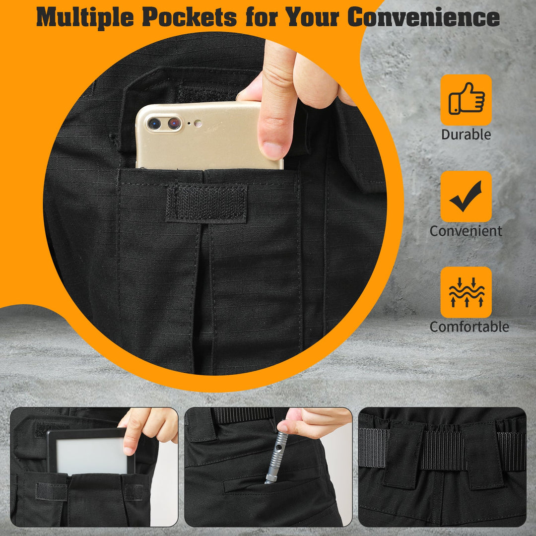 IX8 Outdoor Waterproof Cargo Pants-Black