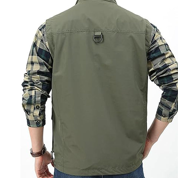 Cargo Vest Green Back