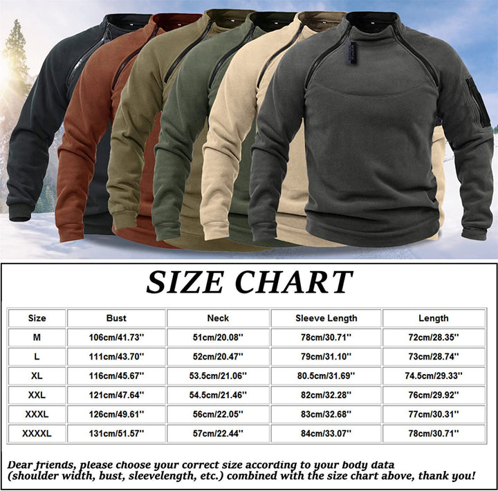 Men's Warm Fleece Pullover Hoodie