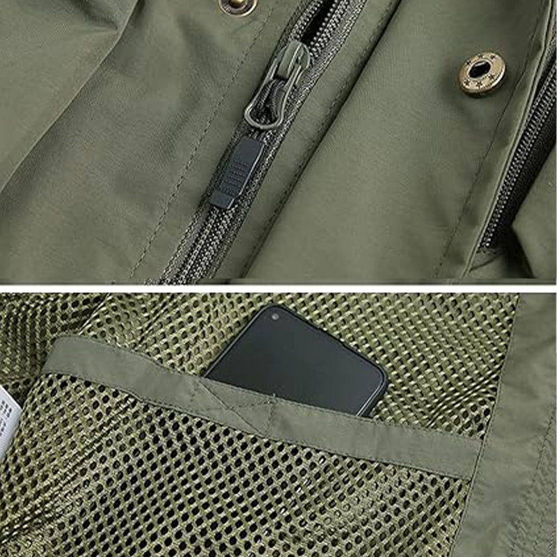Cargo Vest Zipper Pocket