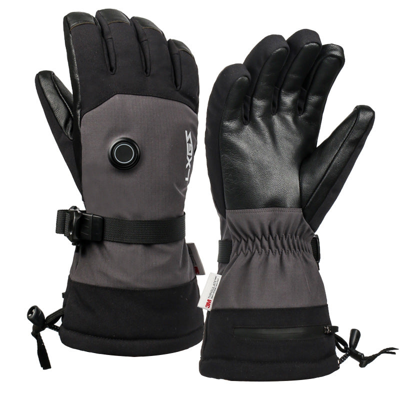 Heated Ski Gloves for Men Women Touch Screen