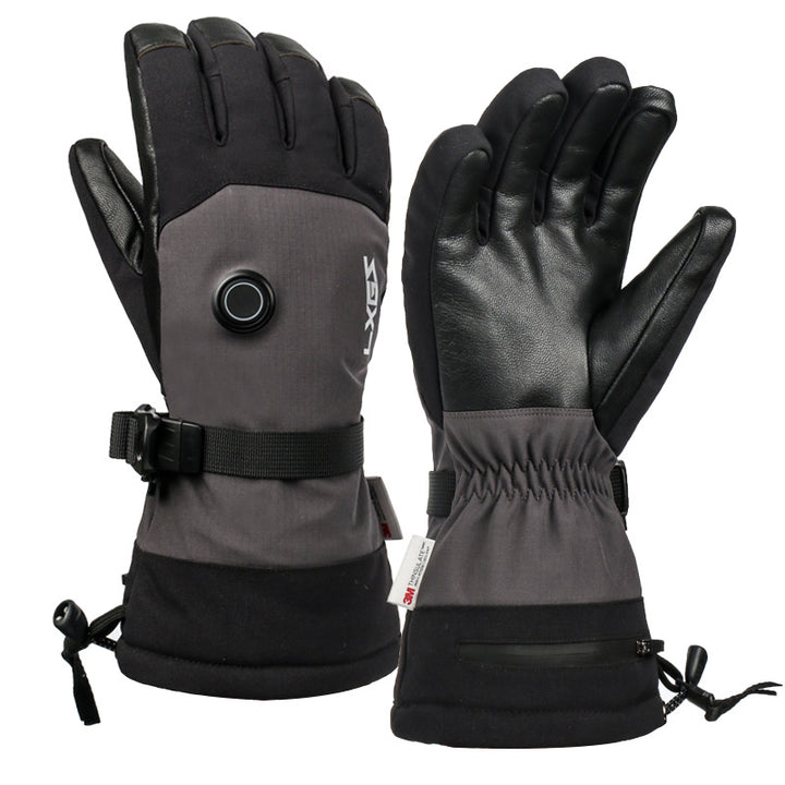 Heated Ski Gloves for Men Women Touch Screen