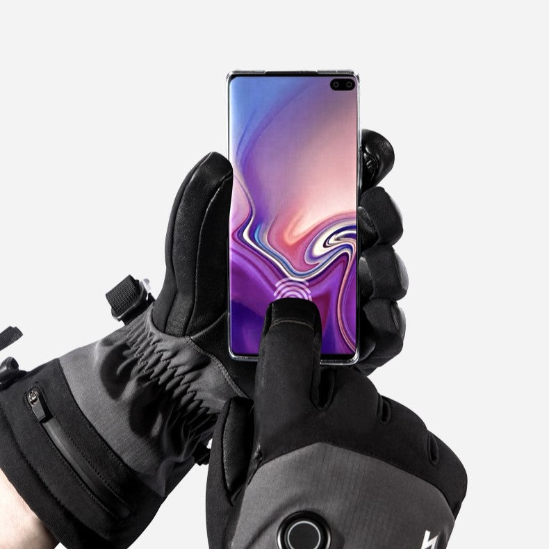 Heated Ski Gloves for Men Women Touch Screen