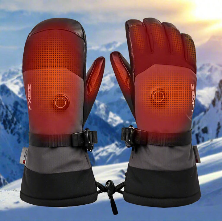 Heated Ski Gloves for Men Women Touch Screen