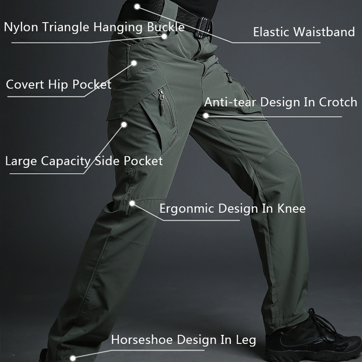 IX9 Lightweight Quick Dry Stretch Pants Black