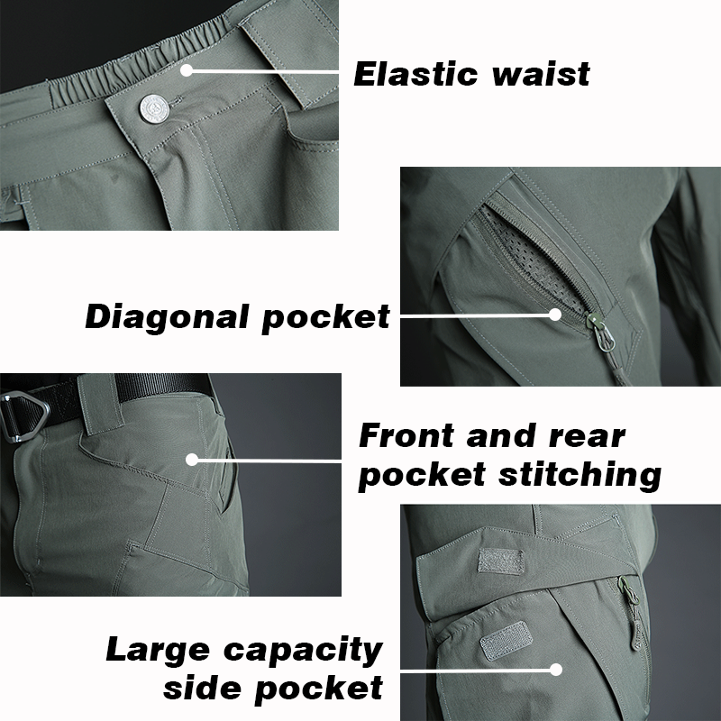 IX9 Lightweight Quick Dry Stretch Pants Black